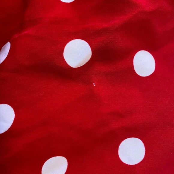 Susan Graver Top Women's Long Sleeve Button Up Tunic Polka Dot Red Size 2X - Picture 11 of 11